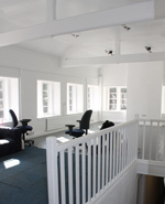 The bright and airy space
